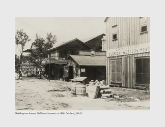Buildings on Avenue D (Miami Avenue), c.1896